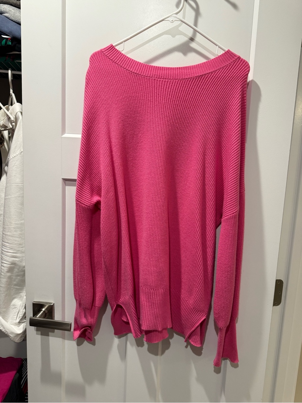 Women's Knit Sweater - Bright Pink